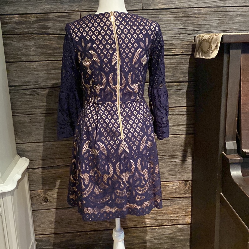 Worn once! Eliza J navy lace dress - Picture 5 of 9